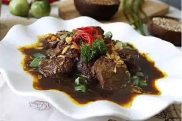 daging masak itam jambi